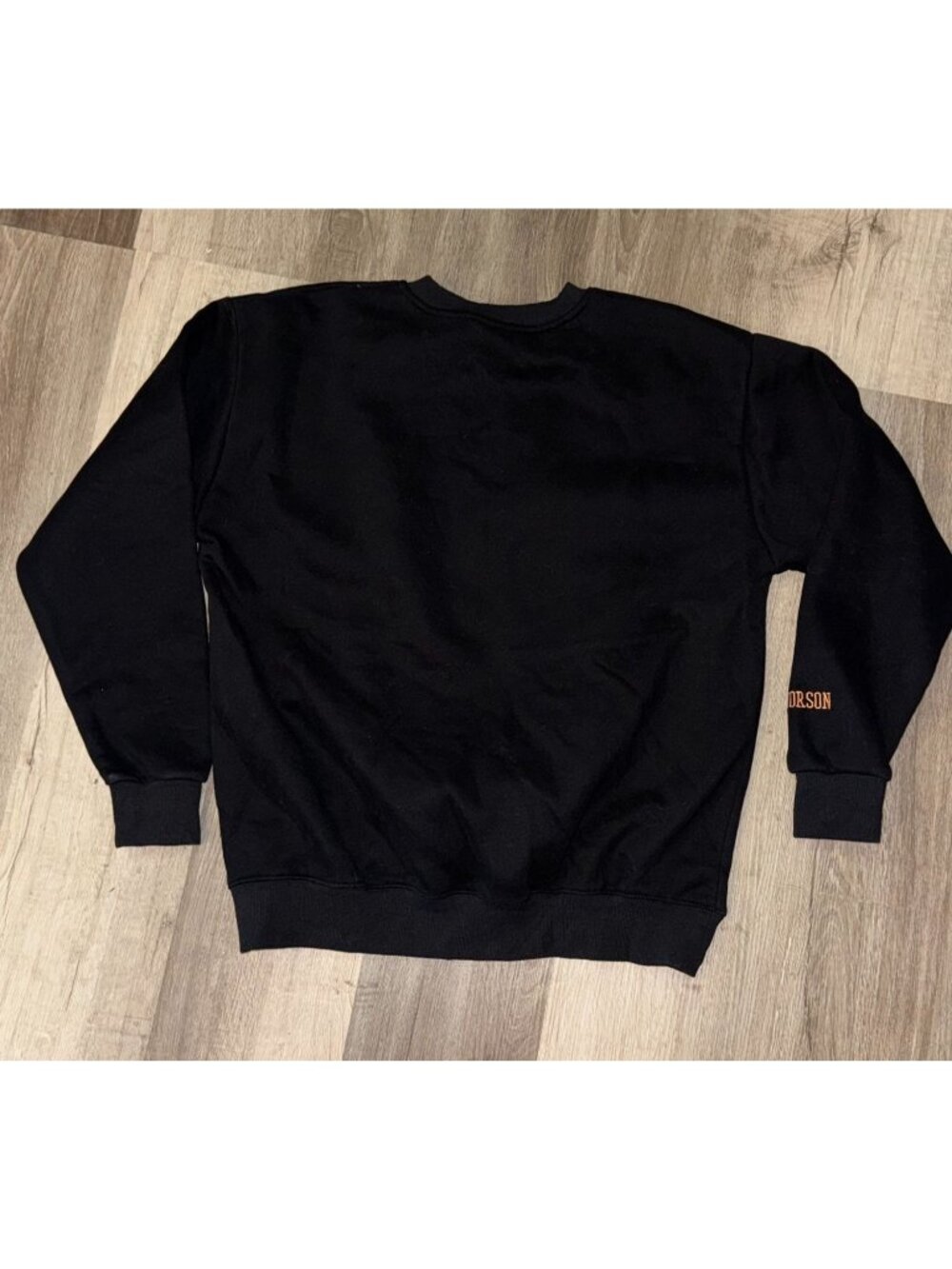 Wingleader Black Sweatshirt L - Riorson Crewneck Pullover 65% Cotton 35% Polyest - Picture 3 of 6